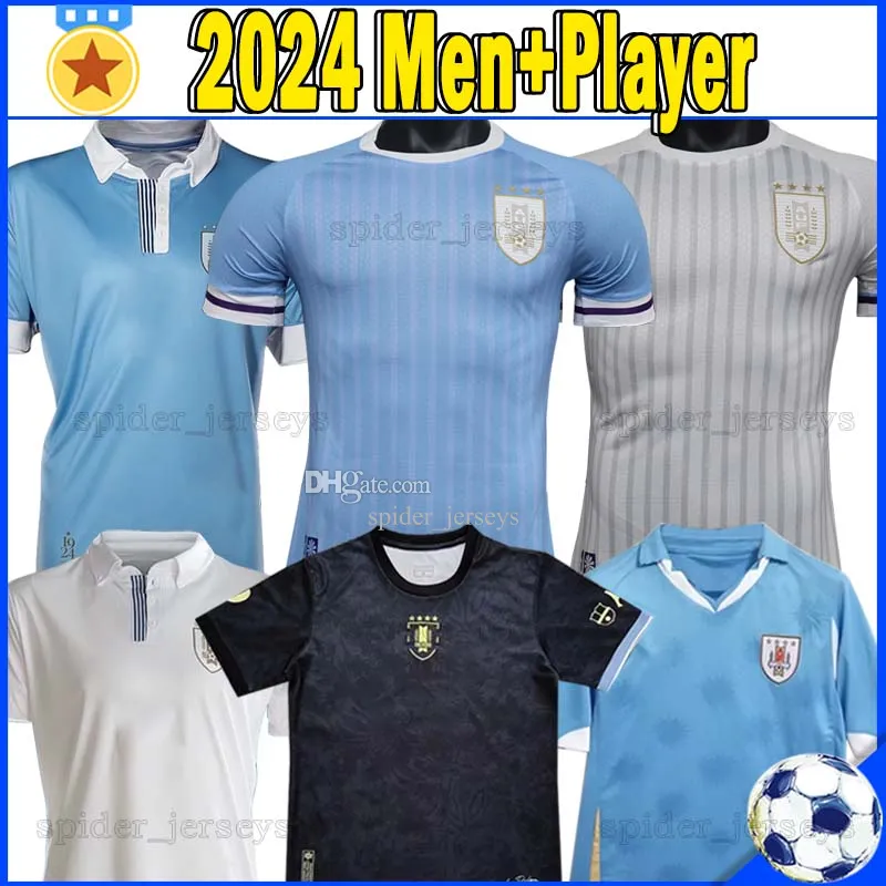 Urugwajowe koszulki piłkarskie 2024 Copa America Retro 2010 L.suarez E.Cavani F. Valverde N. Nandez J.M. Gimenez Version National Drużyna 24 25 Mundurs koszulek piłkarskich koszulek koszul