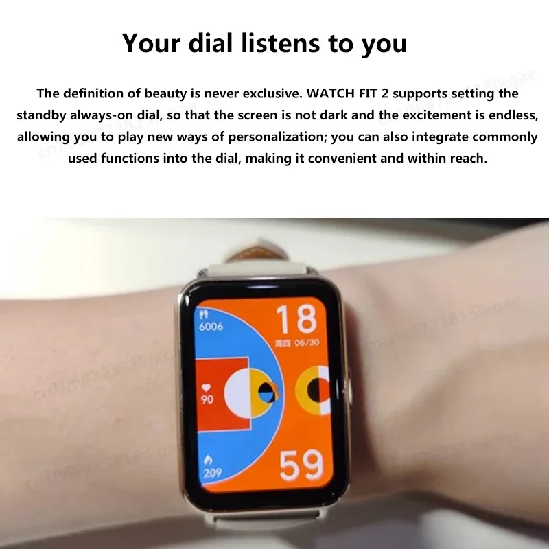 Huawei Watch Fit 2は、男性と女性のための高解像度、フルスクリーン、ファッショナブル、長続き、多機能スポーツウォッチです。