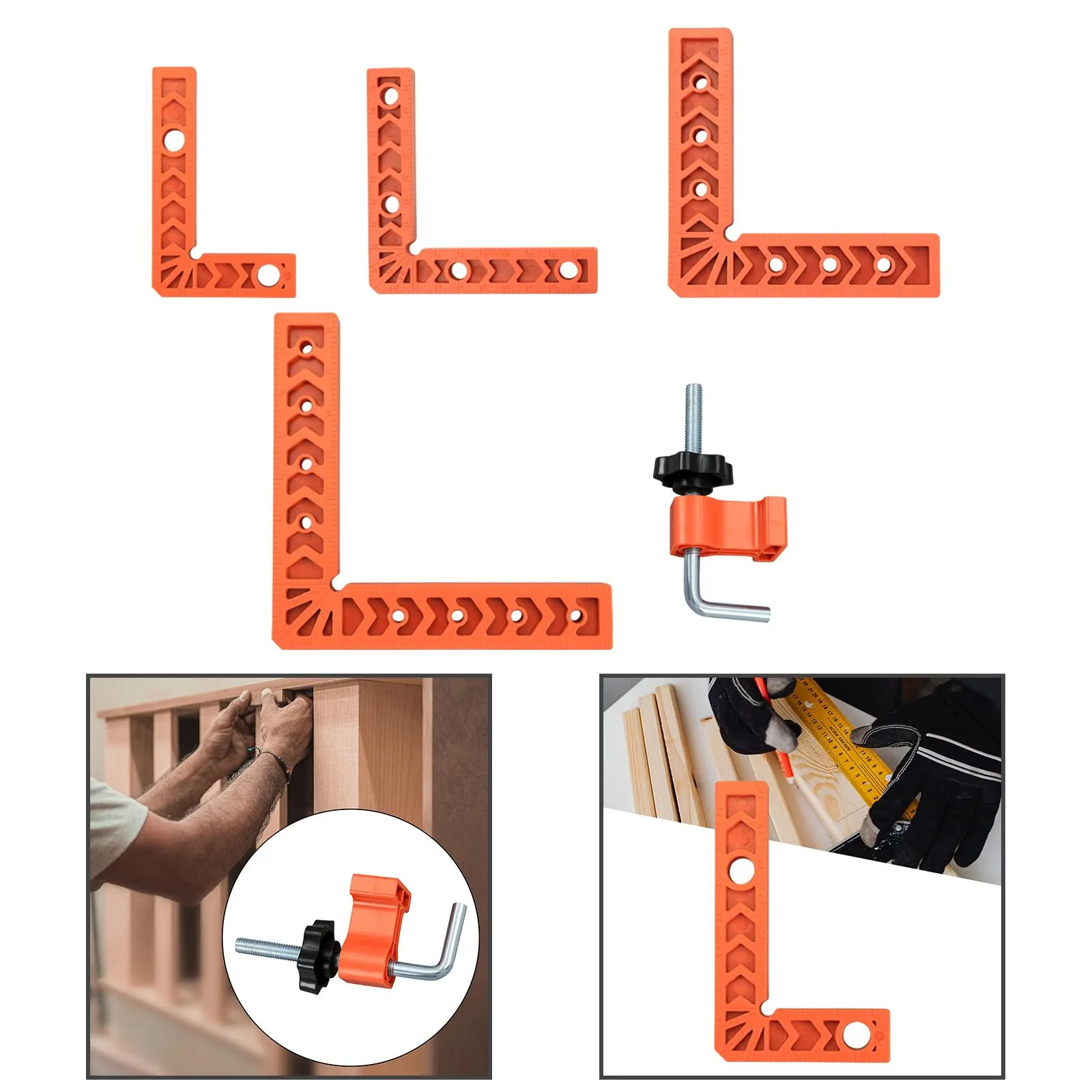 Positioning Squares Right Angle Square Tool Cabinet Clamp Woodworking Tool Corner Clamp for Picture Frames Boxes Drawers