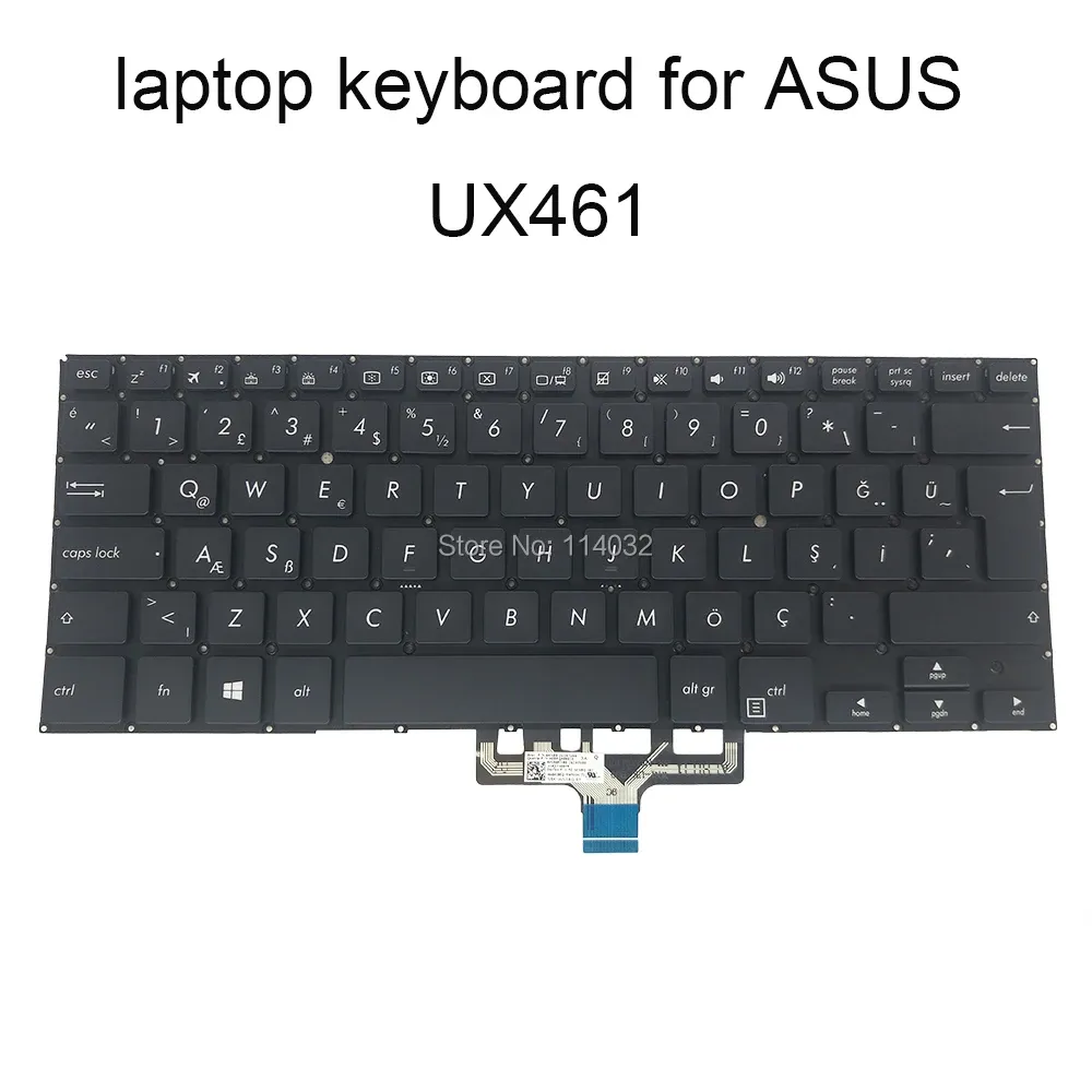 Claviers TR REMPLACEMENT TURKISH DU RETALLARDS DU RETRACK ASUS ZENBOOK UX461 UX461FA UX461U UX461UN UX461UA TURKE