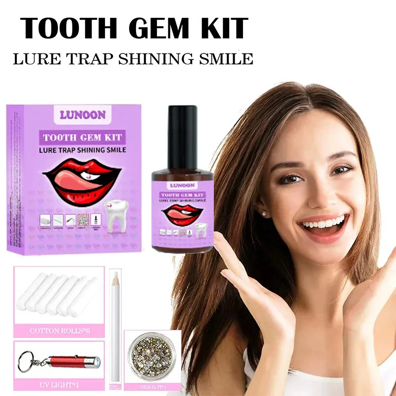 DIY Teeth Gems Set Crystal Rhinestone Tooth Jewelry With Super