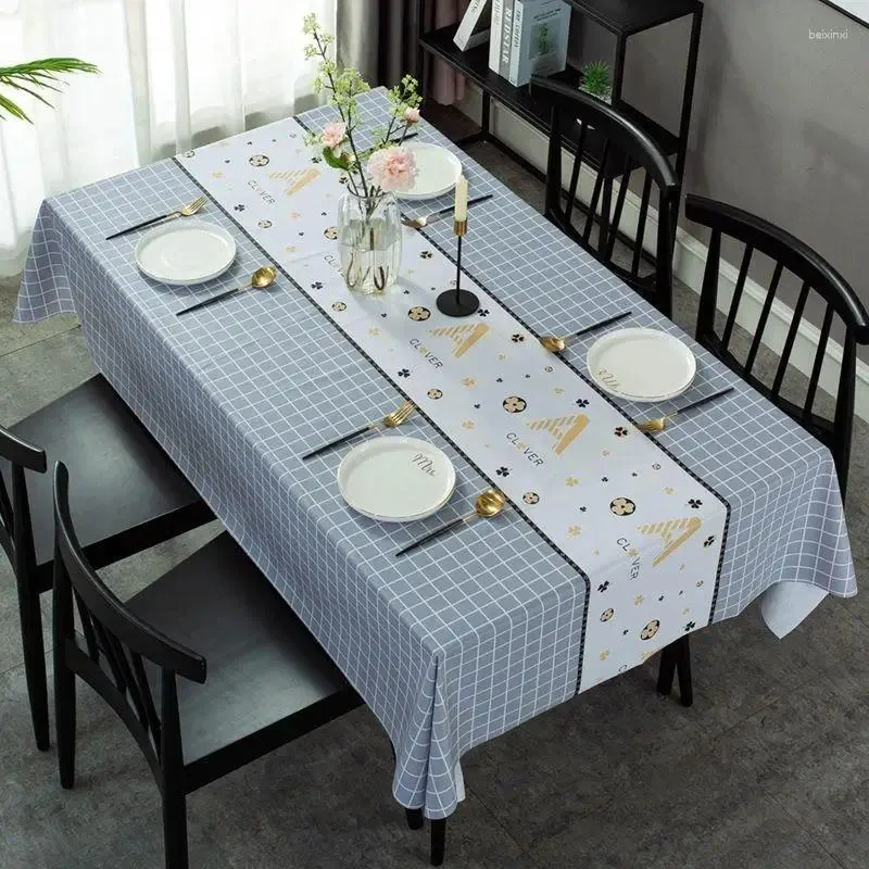 Table Cloth 2024 Waterproof Oil-proof Anti-scalding Disposable Rectangular
