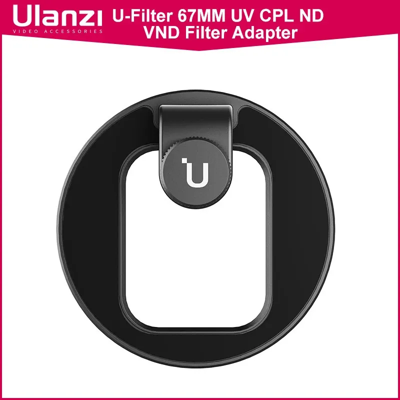 Ulanzi Ufilter 67mm UV Cpl nd VNDフィルターアダプターユニバーサルカメラ付きレンズレンズリングスマートフォン240327