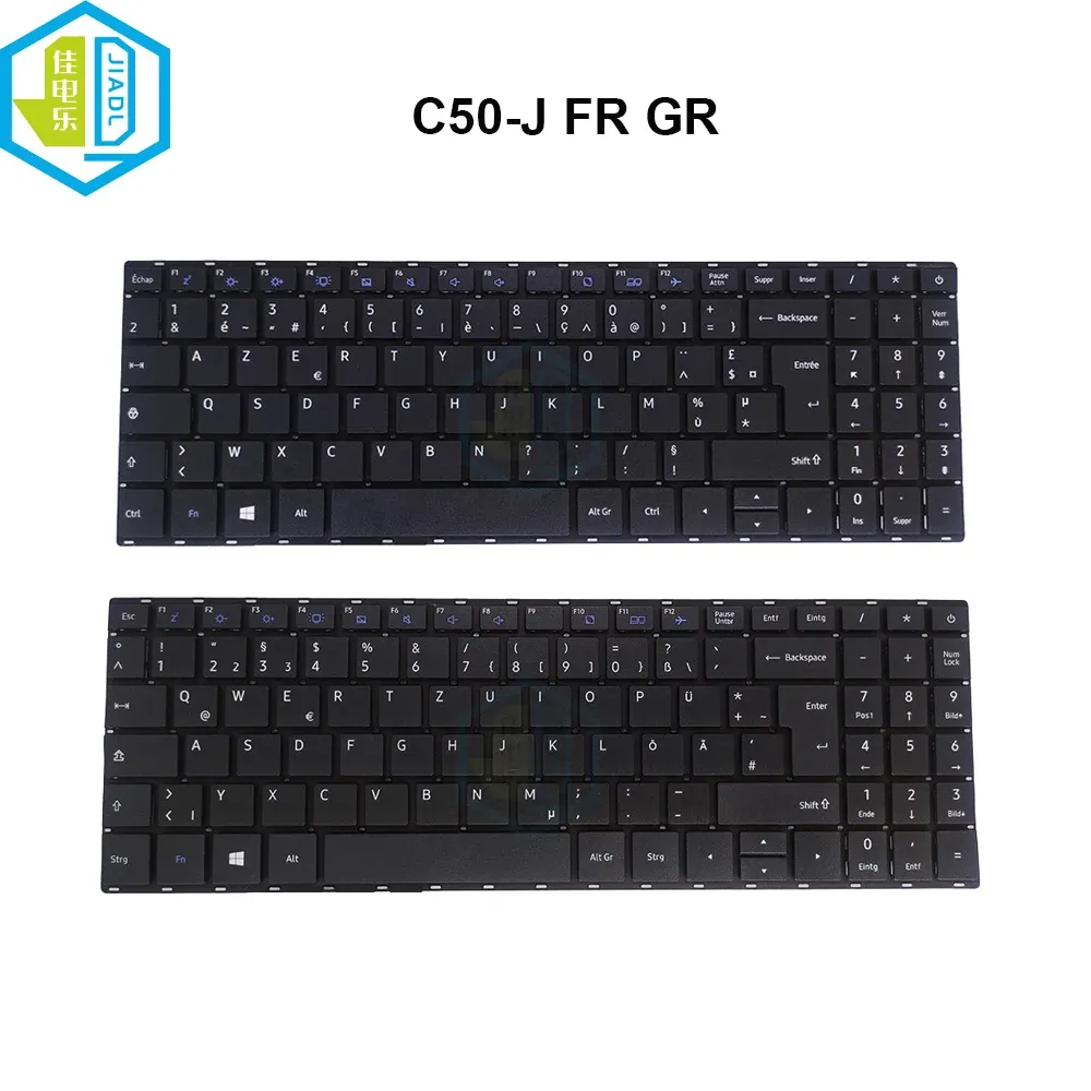 Claviers Allemagne French Azerty Clavier pour Dynabook Satellite Pro C50J C50J10K D0KV6505H KN16R156 NB176505H10B0