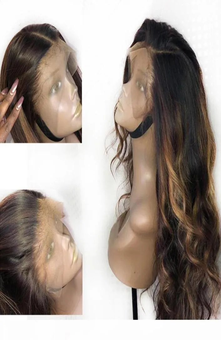 Zakładane koronkowe przednie ludzkie peruki włosy z dziecięcymi włosami