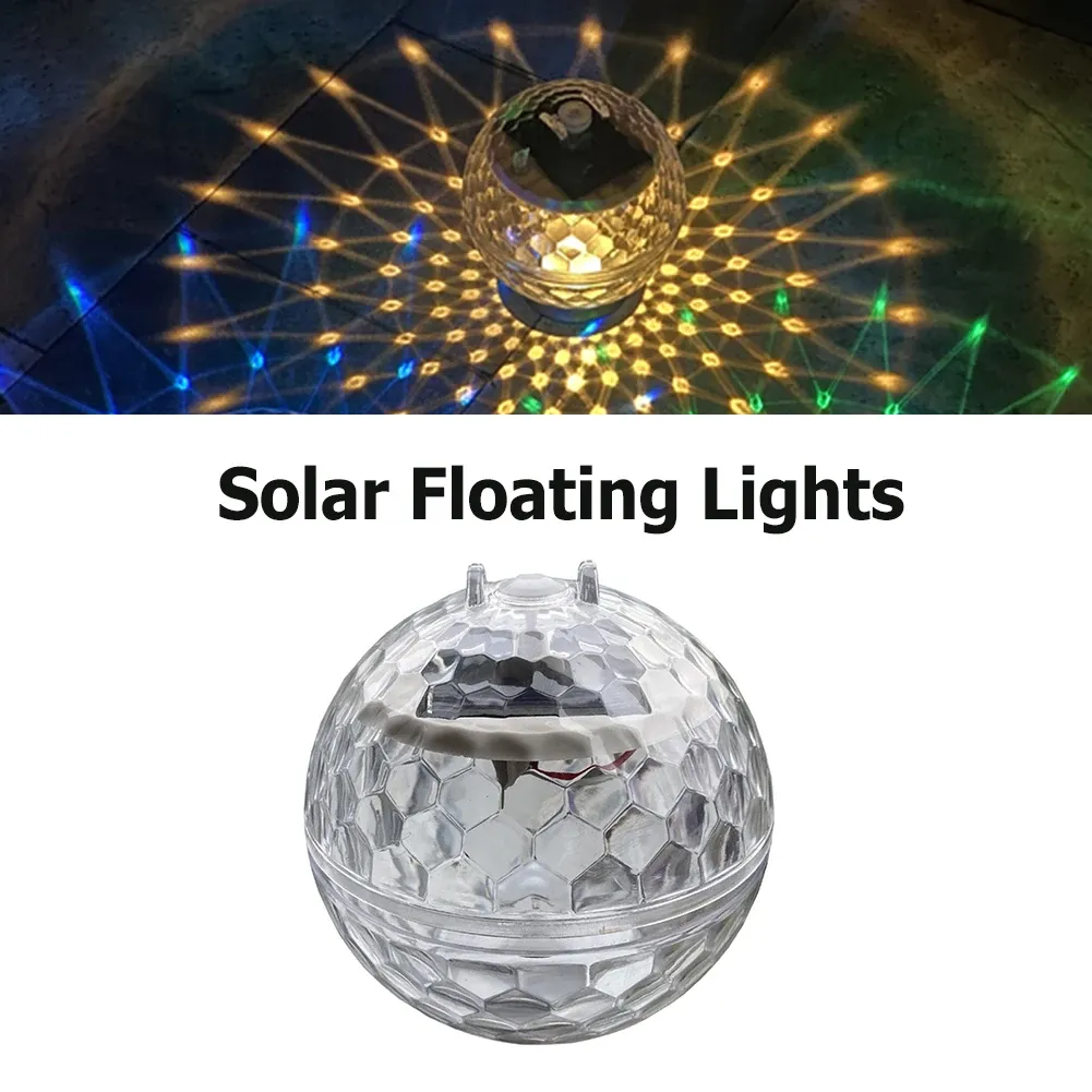 Floating Ball Lamp Swimming Pool Light Solar Powered Color Changing Underwater Waterproof Night Light for Pond Garden Lamp