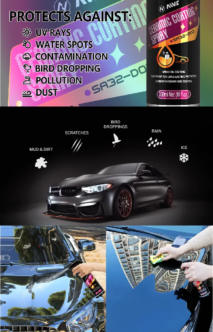 Spray Céramique Pour Voiture – Protection Et Nettoyage Sans Eau En Un Geste