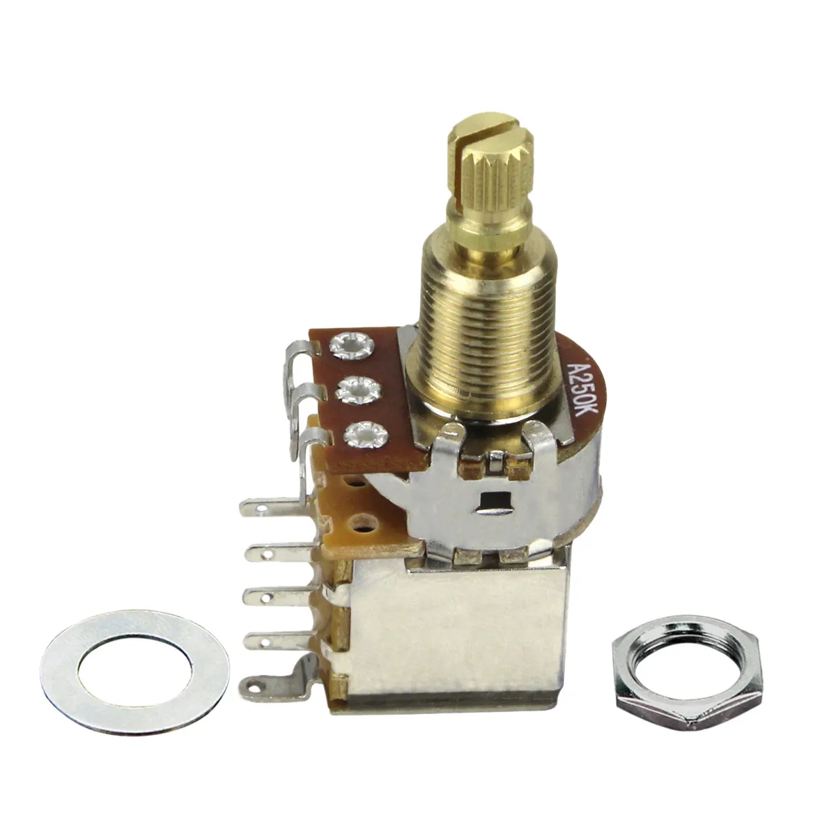 Potentiomètres A50K/B50K Pour Guitare/basse - Tige Longue 18 Mm Moletée | Remplacement Volume/tone, Conicité Audio Précise