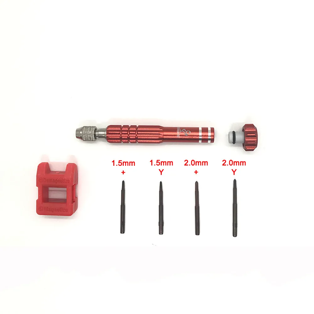 Professional Aluminum Alloy Screwdriver kit for All Nintendo Game Consoles GBA GBP GBC with 4pcs S2 alloy steel Screwdriver Bits