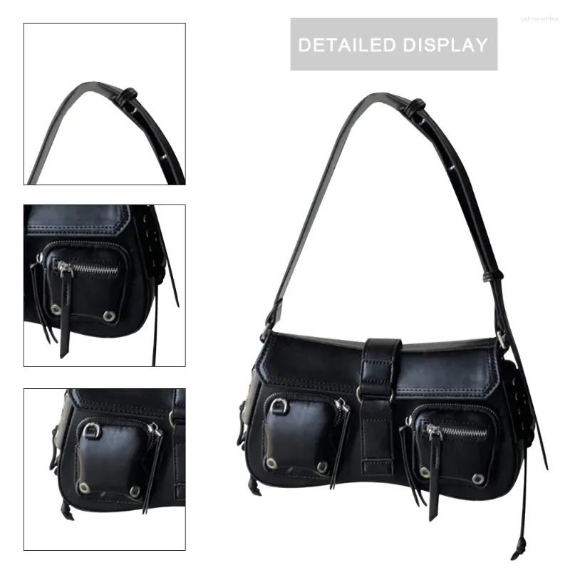 Y2K Vintage Shoulder Bag for Women - Chic PU Leather