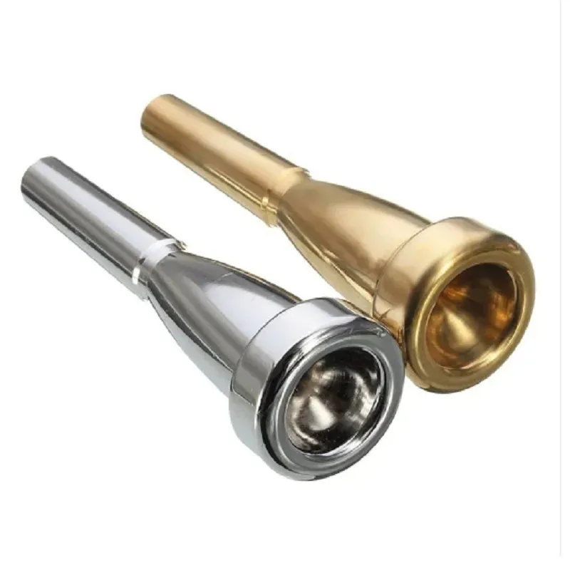 MUSE 3C /5C /7C Size Bullet Shape Mega Rich Tone Trumpet Munnstycke Guld och silver- För kulform Munnstycke