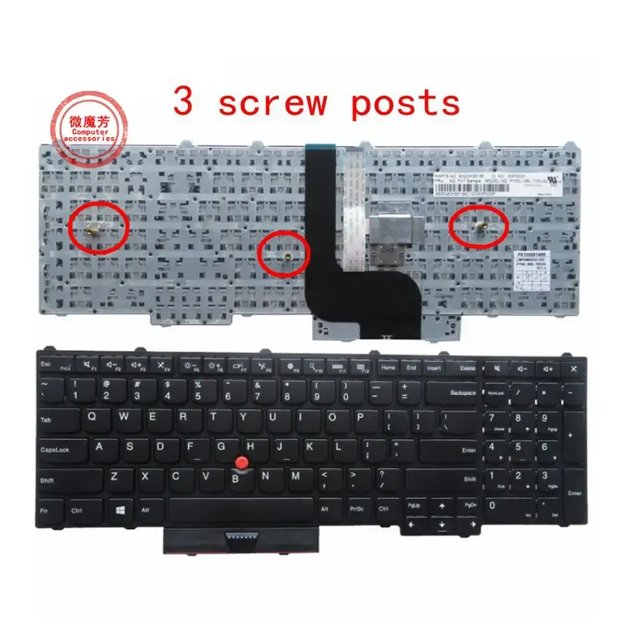 Tastaturen US New Tastatur für Lenovo P50 P70/S P51 P71 MT 20EN 20EQ English Laptop