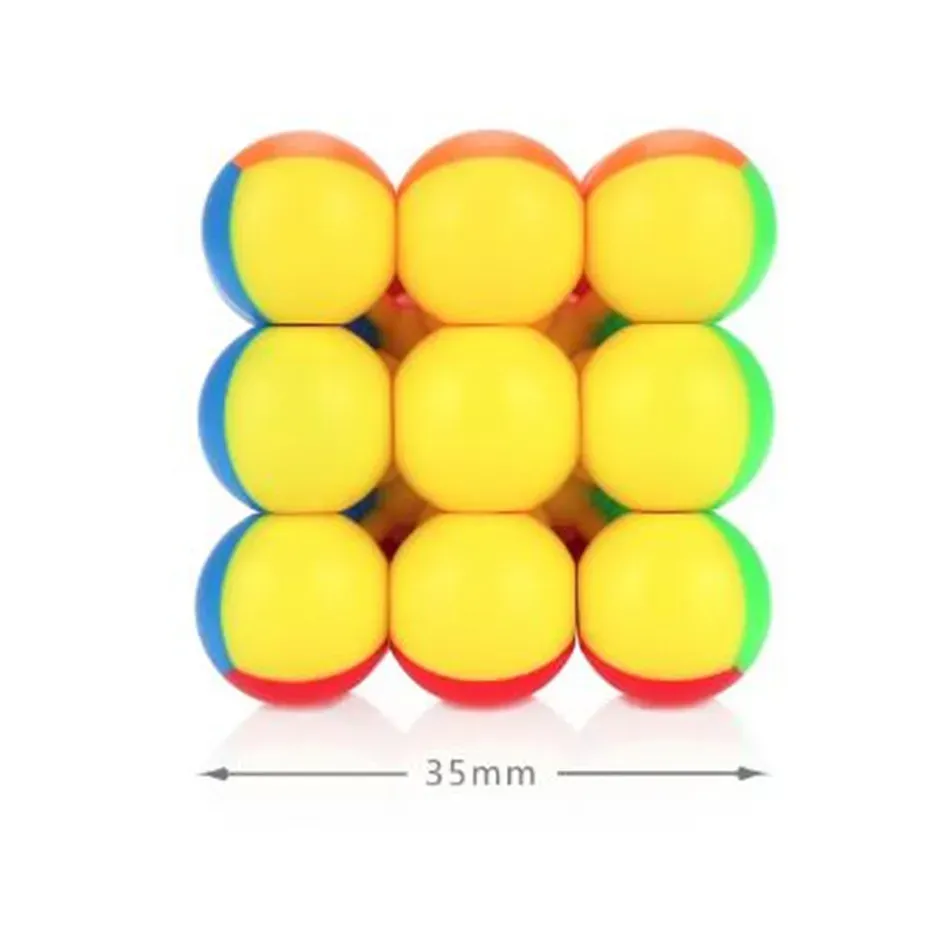 Yongjun 3,5 cm Mini Ball 3x3x3 Magic Cube Keychain Professional Educational Toys Key Ring Cubo Magico Puzzle