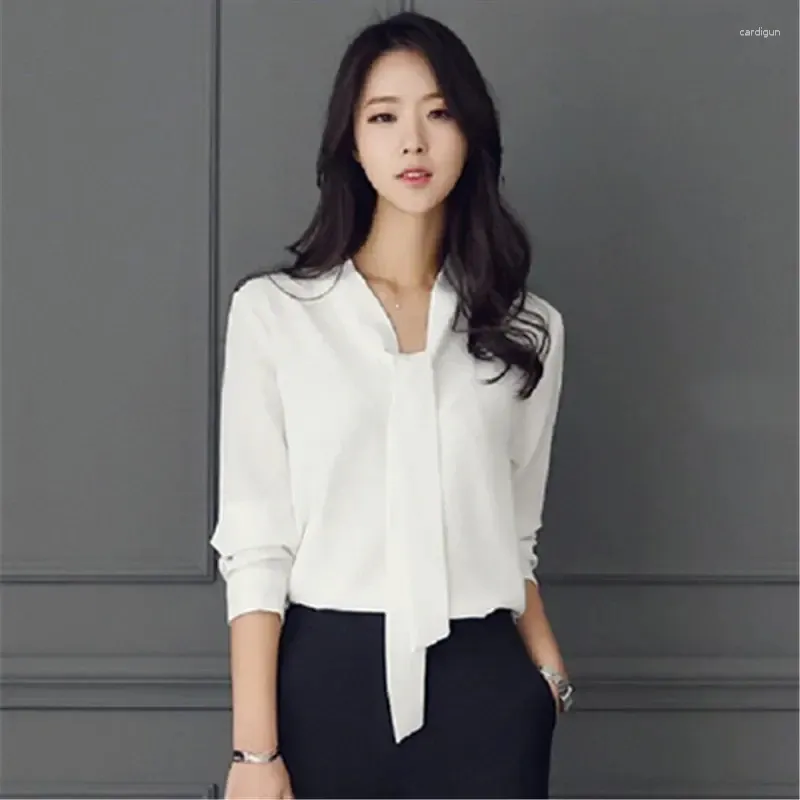 DHgate.com:Womens Chiffon Blouse, Elegant V-neck Long Sleeve