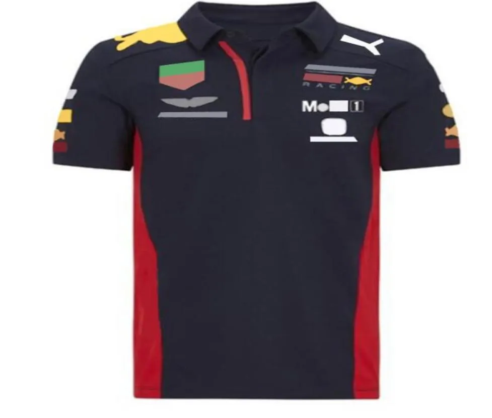 2021年夏、新しいF1オーバーオールクイックドライニングTシャツポロシャツラペルズチームロゴレーシングスーツサイクリングシャツと肥料4044995