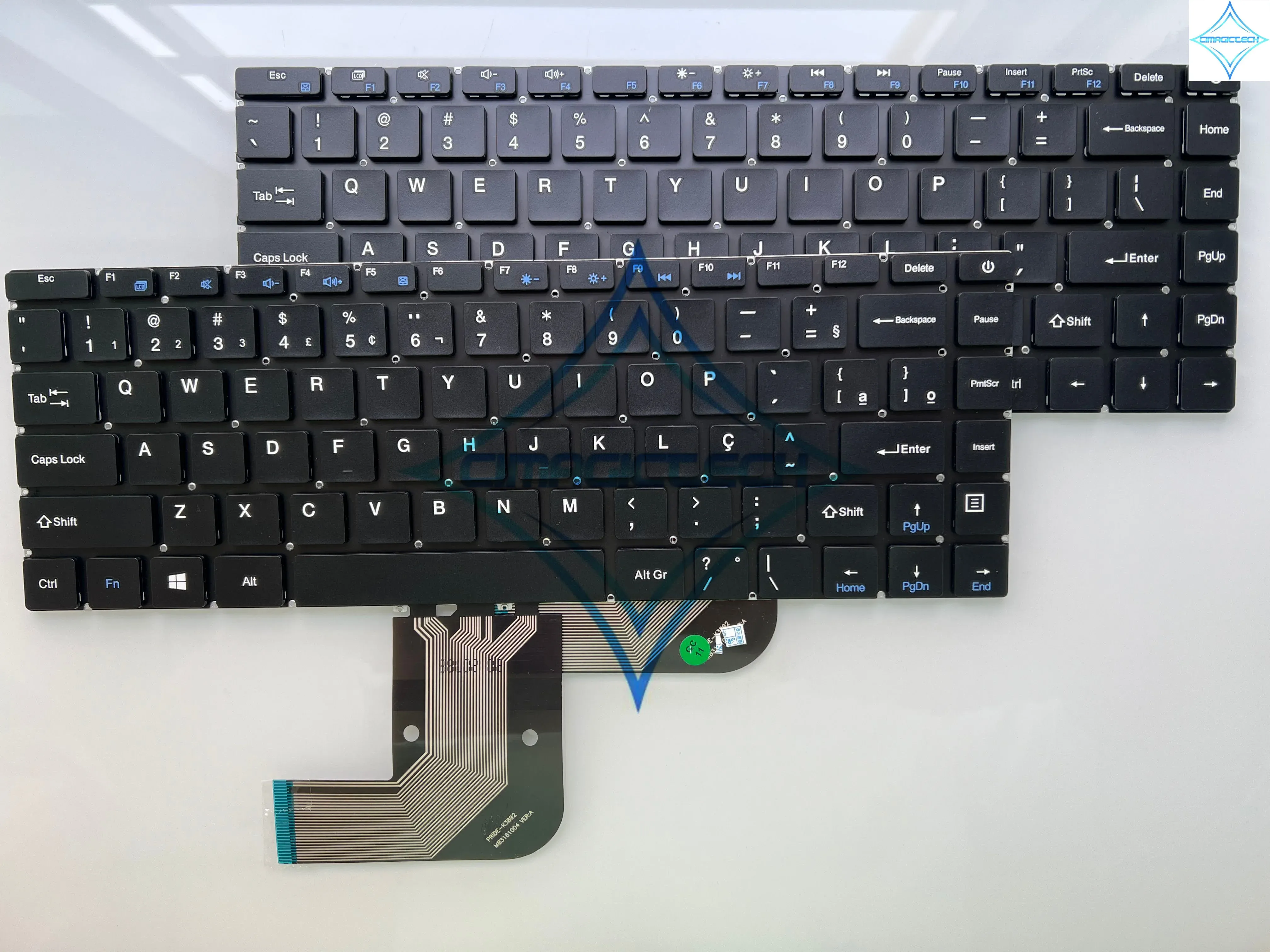 Tangentbord Ny Latin US English BR Brasilien för Teclast F7 Plus Positivo Multilaser Legacy PC230 PC231 PC280 Pridek3892 MB3181004 Keyboard