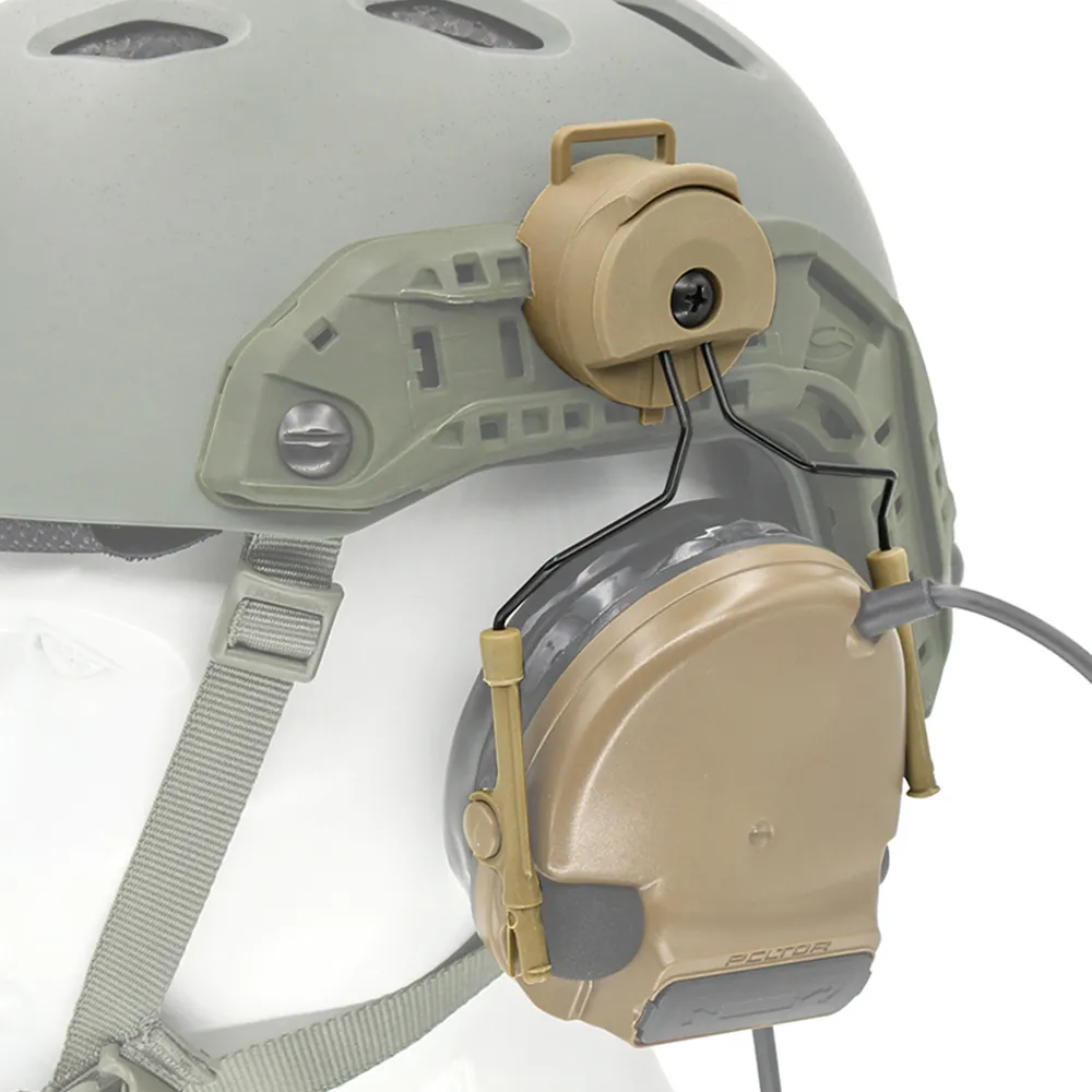 Accessoires de casque tactique vulpo Holder de casque militaire Adaptateur de rail à arc de casque rapide pour le casque COMTAC I / II MSA SORDIN