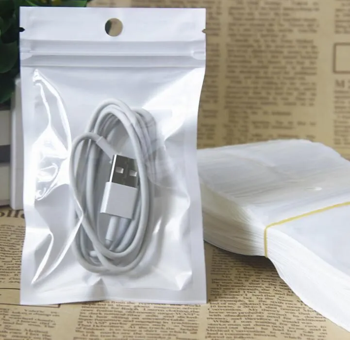 accept customed Clear white smell proof mylar plastic zip lock bags runtz packaging OPP bulk gift Packages PVC bag self sealing baggies for earpods