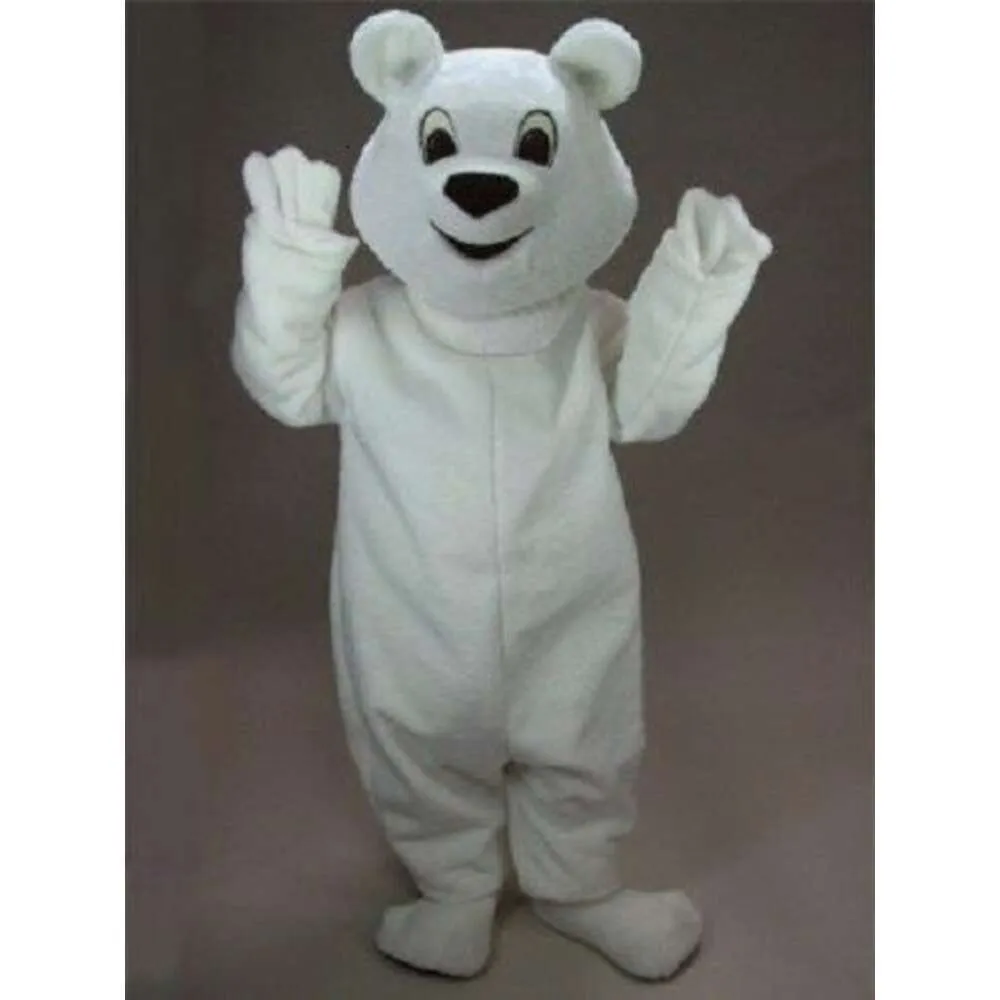 Maskot kostymer skum söt vit isbjörn tecknad plysch jul fancy klänning halloween maskot dräkt