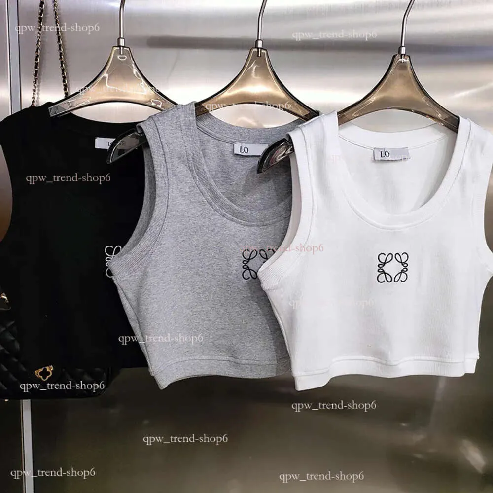 Designerin T -Shirt -Kleidung Frauen Stickerei Logo Tank Tops Frauen Sommer kurzer schlanker Nabel exponiertes Outfit Elastic Sports Strick T 409