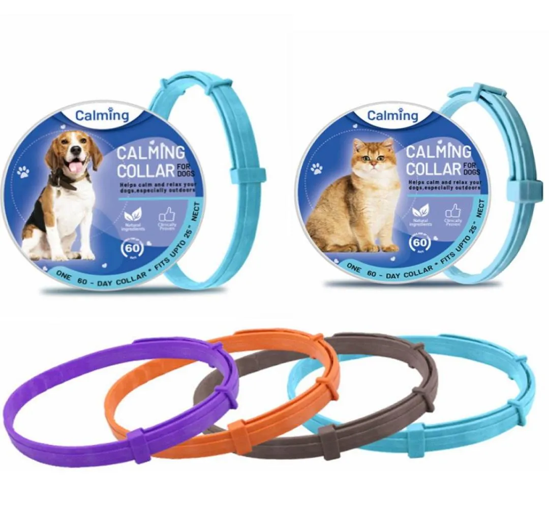 Calming Collar for Cats Dog Waterproof Calm Collars Adjustable Reduces Relieve Anxiety Keep Pet Lasting Natural Calms to Small M3684539
