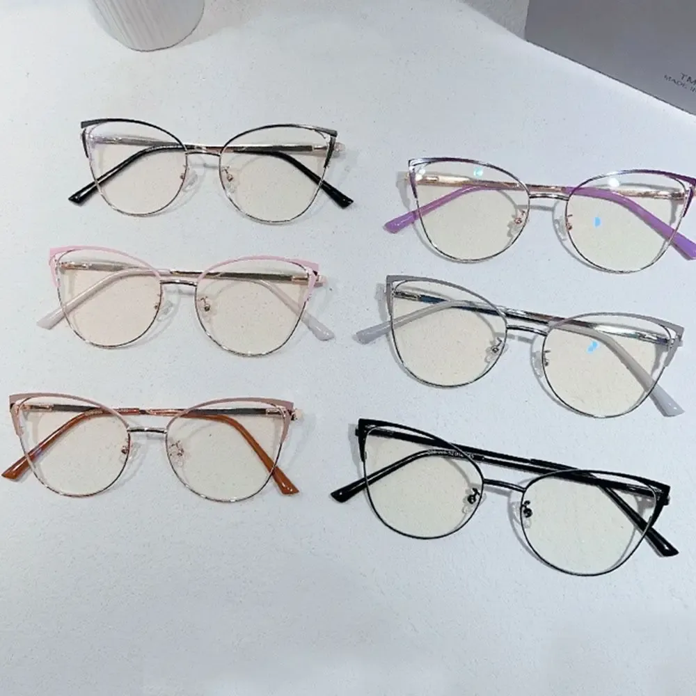 Square Cat Eye Blue Light Blocking Eyeglasses for Women  display picture 2
