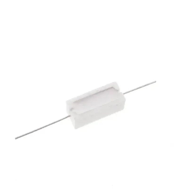 10pcs Cement Resistor RX27 5Watt SQP 0.1 0.15 0.22 0.25 0.33 0.47 0.5 1 1.5 2 2.2 3 4.7 5 10 20 22 33 47 51 100 300 470 1K ohm