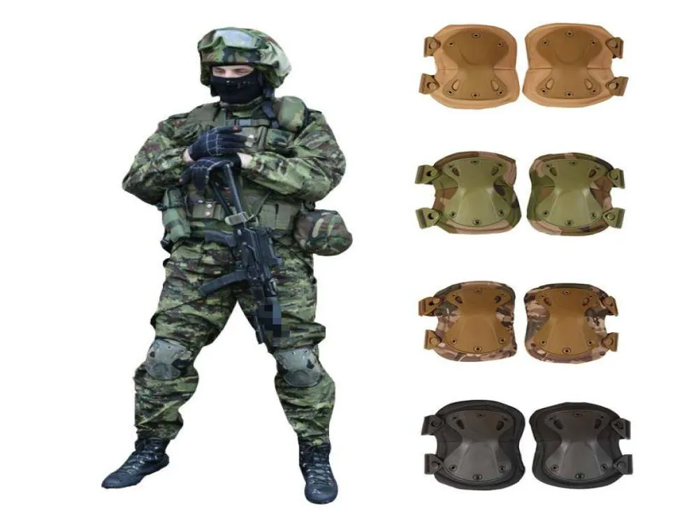 Militär US Army Tactical Paintball Airsoft Hunting Protection War Game Knee and Elbow Protector Kne Pads Elbow Pads 4PCSSet T7428941