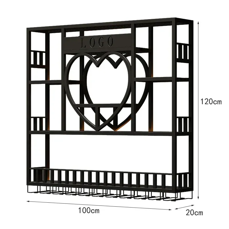 Display Hanging Weinschränke Küchenclub Whisky einzigartige Bar Schränke Metall Display Metalic Mueble Para Vino Möbel