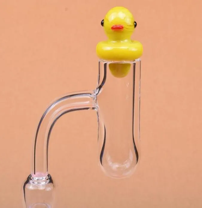 Okrągłe dolne zobłokowe płaskie kwarcowy banger o grubości 4 mm kwarcowy banger z kolorową karetką węglowodanową 10 mm 14 mm 18 mm dla bong dab rigs7448248