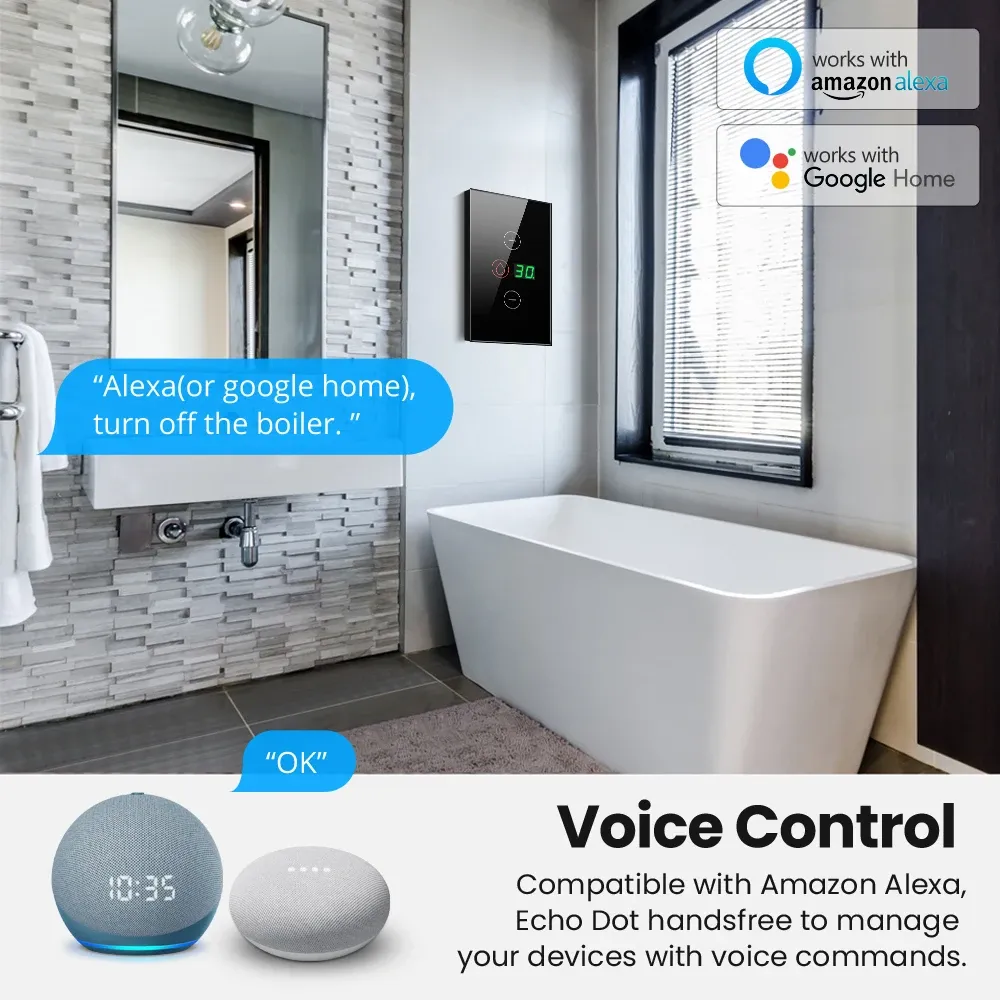 Smart Water Heater Timer With Alexa Control - Save Energy & Get Hot Water On Demand