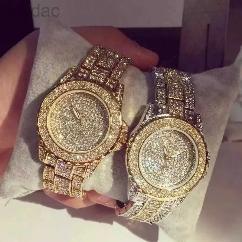 Orologi da donna Top New Luxury Full Diamond Watch per donne Eleganti Orologi in acciaio Quarz