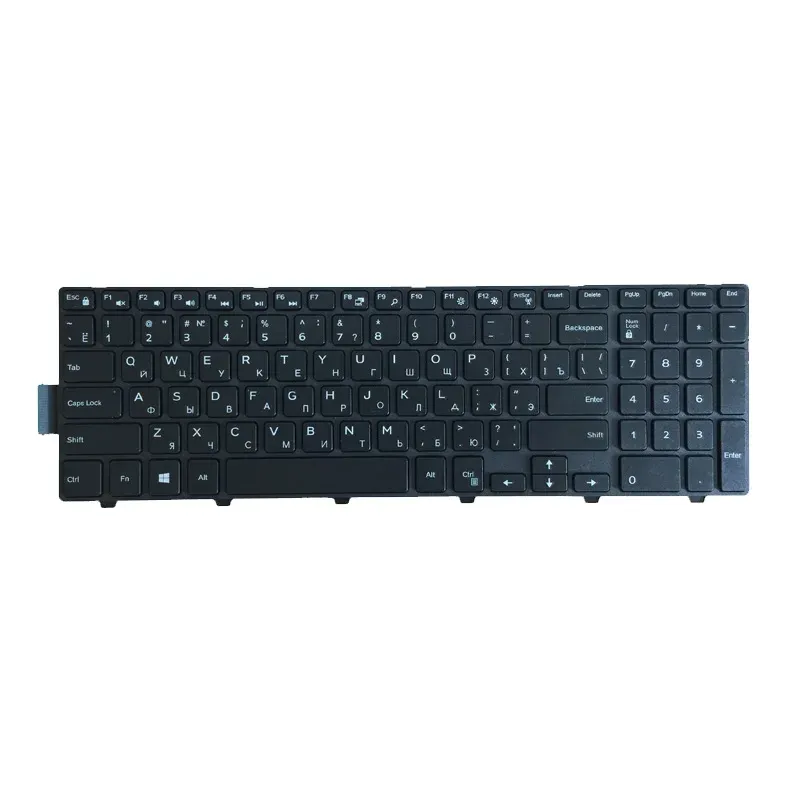 Tangentbord Nya ryska RU -bärbara tangentbord för Dell Latitude 3550 3560 3570