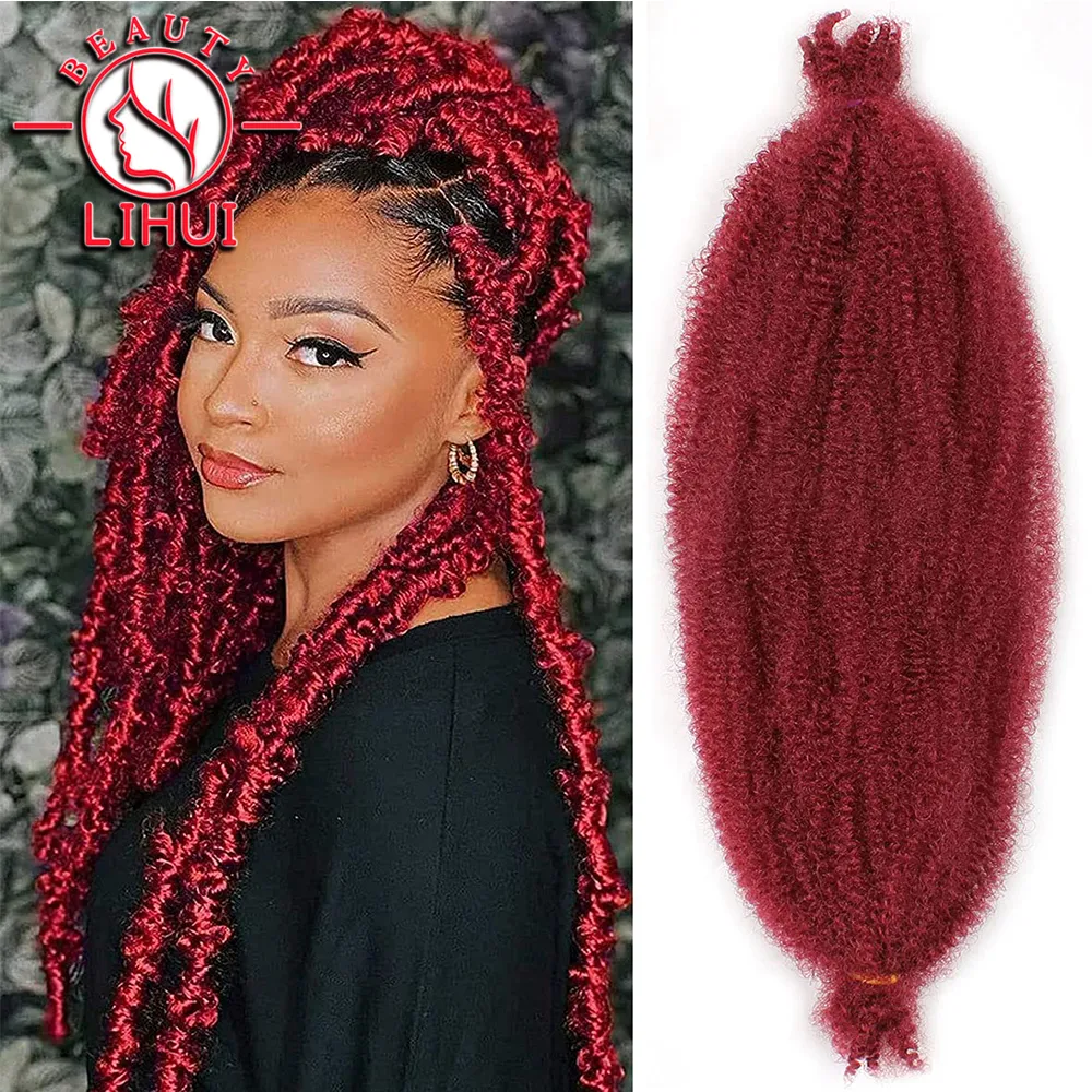イプヘケ ナチュラル DHgate.com:28inch Fluffy Afro Kinky Curl Twist Crochet
