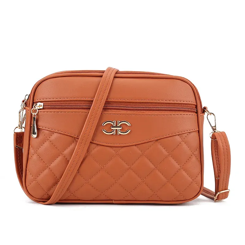 Women s Luxury Designer Square Crossbody Handbags Soft PU Leather Large Capacity Shoulder Bags for Women