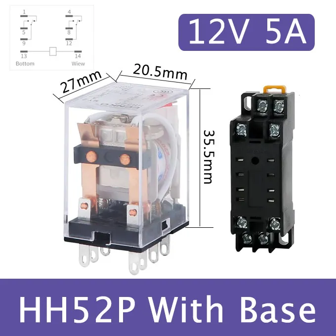Amazon.com: CUZRSIEYI 1pcs MY2P HH52P MY2NJ Relay Coil