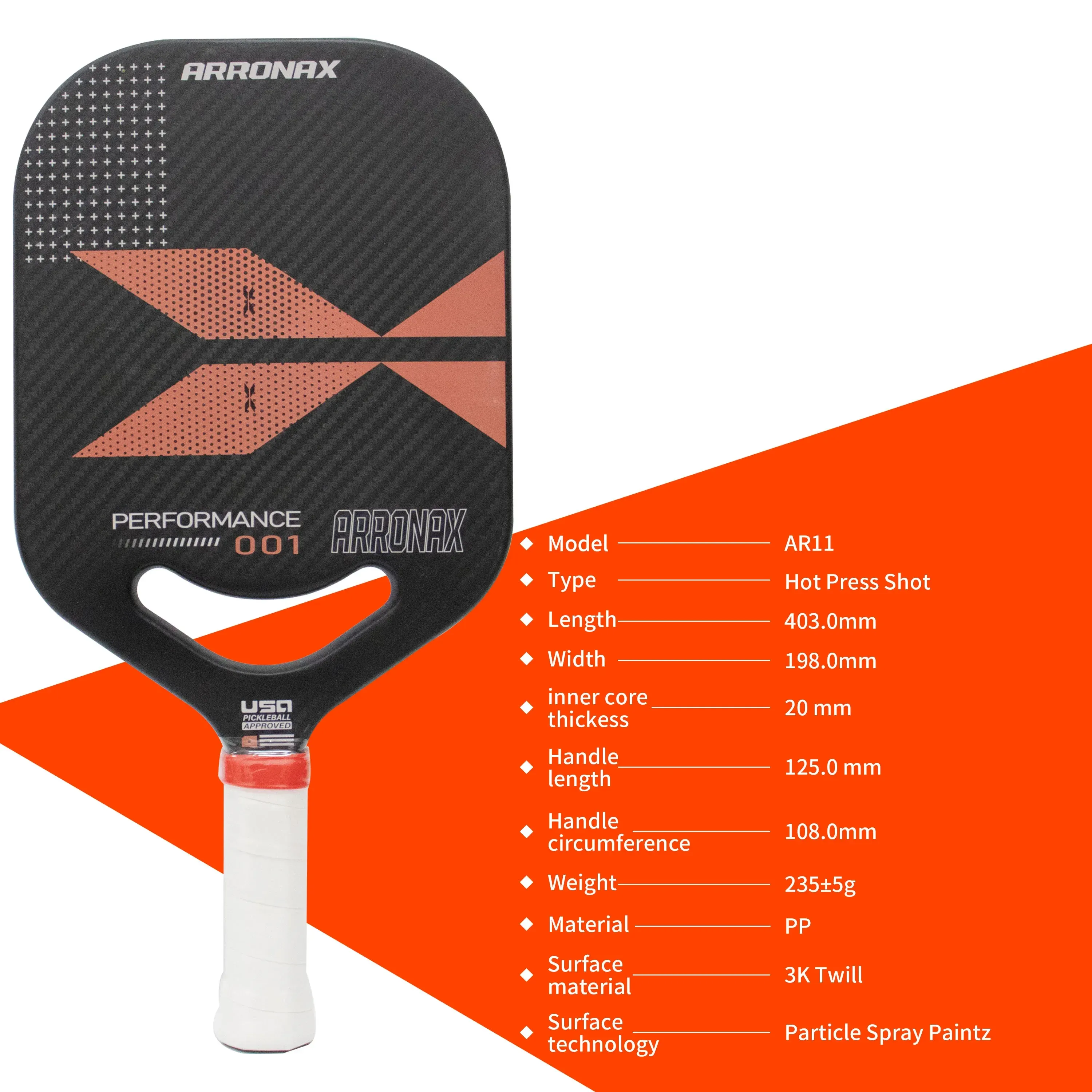 ピックルボール パドル ARRONAX 赤い Pickleball paddle ピックルボール パドル ARRONAX 赤い Pickleball paddle