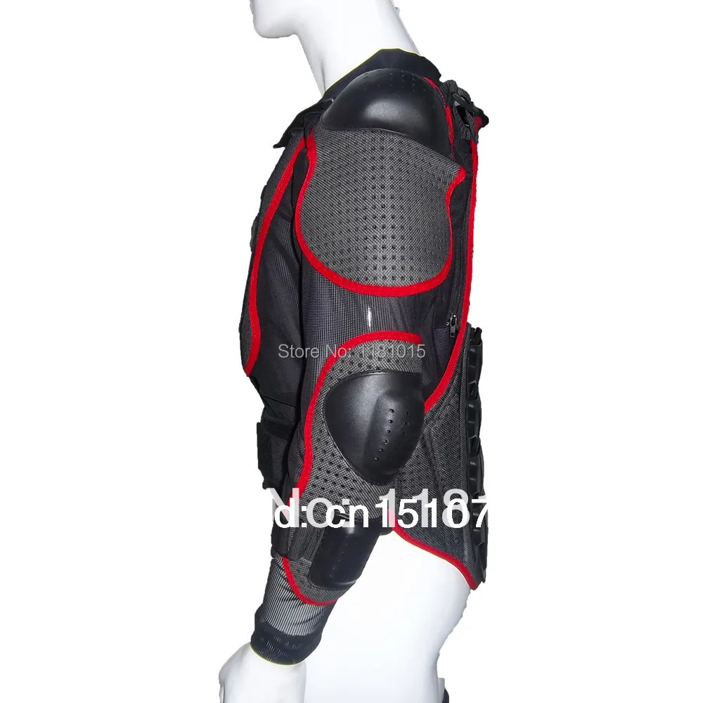 Full Body Motorcycle Armor Jacket with Protective Chest and Elbow Pads ...
