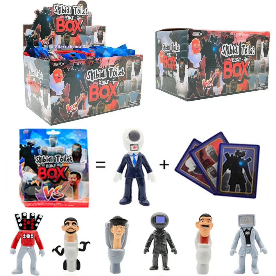 ハロウィーンの置物スキビディトイレフィギュアミステリーボックス