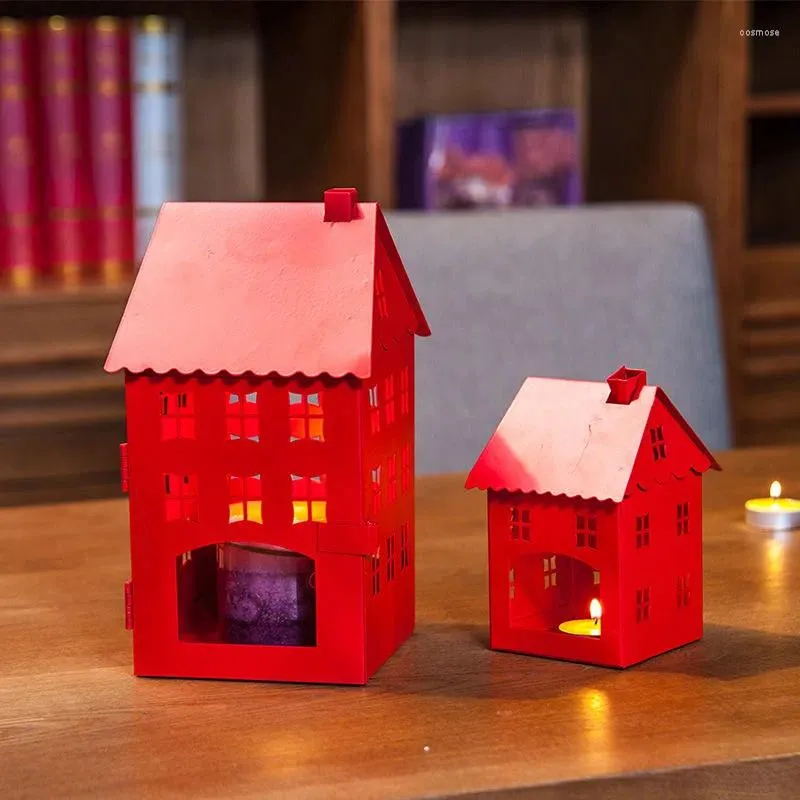 Держатели свечей 1pc Nordic Candlestick House Марокканский белый столовый романтический дом украшения ресторана Детский рождественский подарок