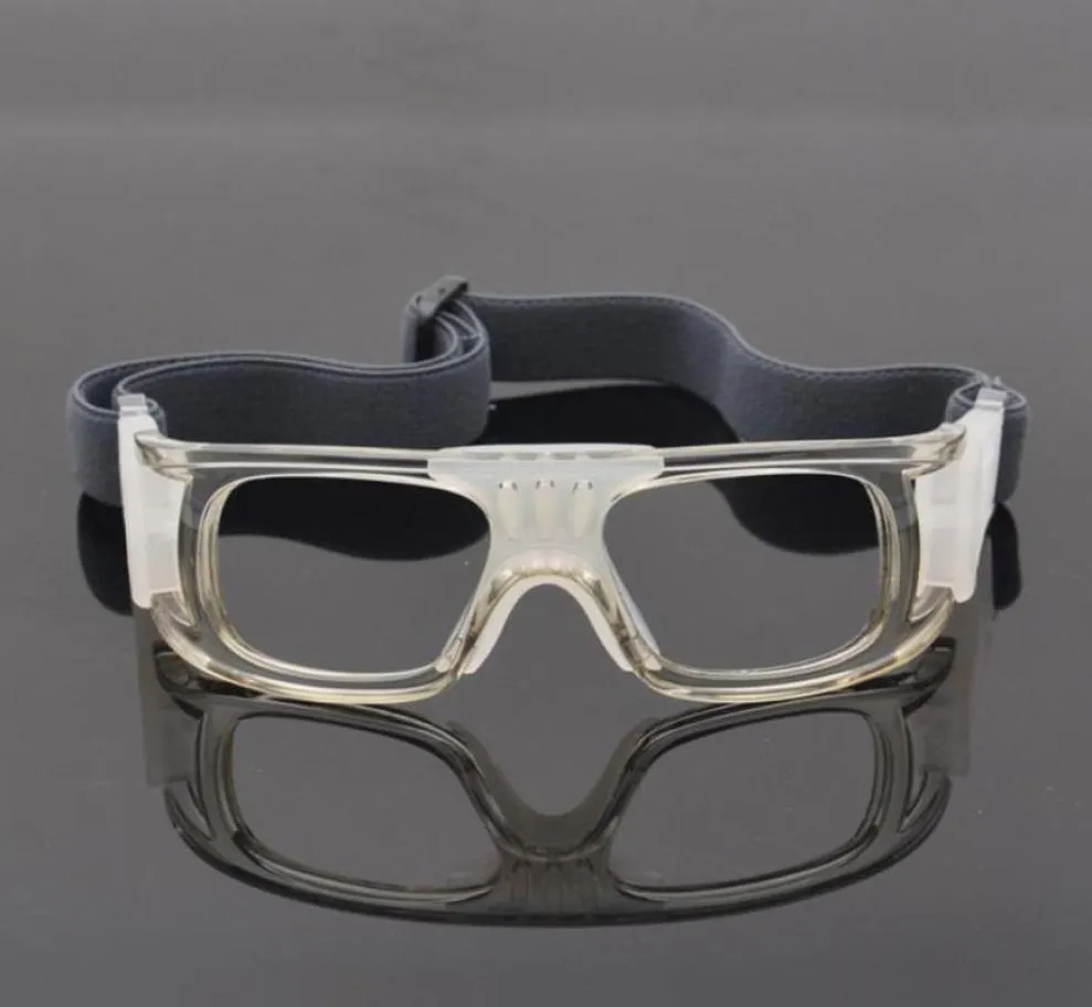 Universalsportglasögon justerbar vindtät basket säkerhetsglasögon skyddsglasögon för sport armbågens knä pads3537448