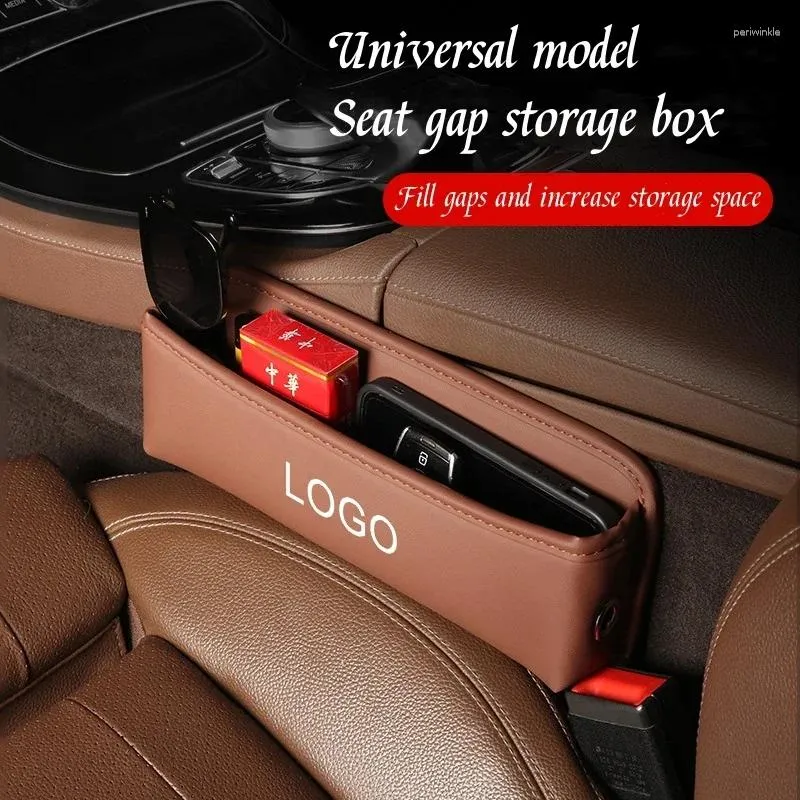 Storage Bags Car Slot Box Multifunctional Seat Tool Driver's Leather Organizers And Leak Proof Sorting