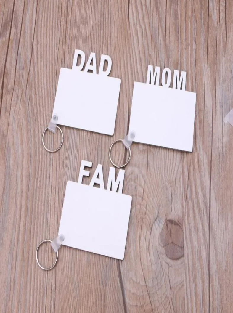 Sublimatie Keychain Sieraden Love Grad Dad Mom Senior Key Chain Creative Diy Gift Blank Mother039S Day Gifts Party Favor6274636