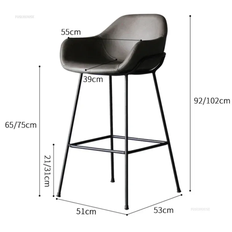 Nordic Light Luxury High Leg Bar Chair With Cushioned Heels Backrest For Kitchen And Counter From Ddmywonder 2 346.77 DHgate.Com