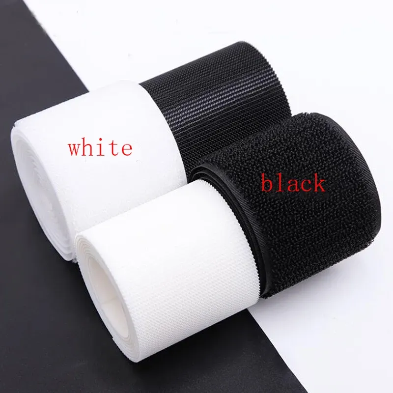 Self Adhesive Fastener Tape 50mm Adhesive Strong Glue Magic Sticker Hook and loop Fastener Tape Adhisive Tape for Craft No Glue