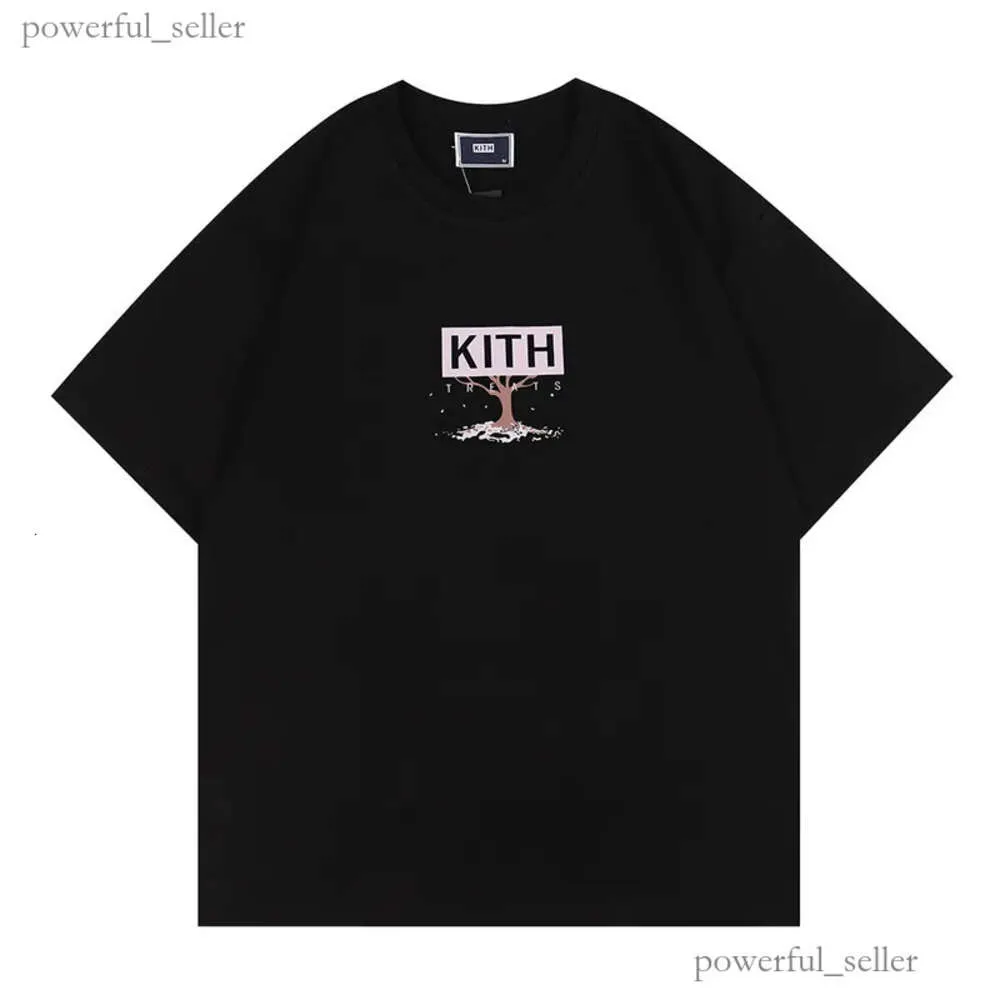 Kith Mens Design Camiseta Spring Summer 3color Tees Vacaciones Vacaciones Camino corto Letras casuales Tops Rango de tamaño S-XXL 227