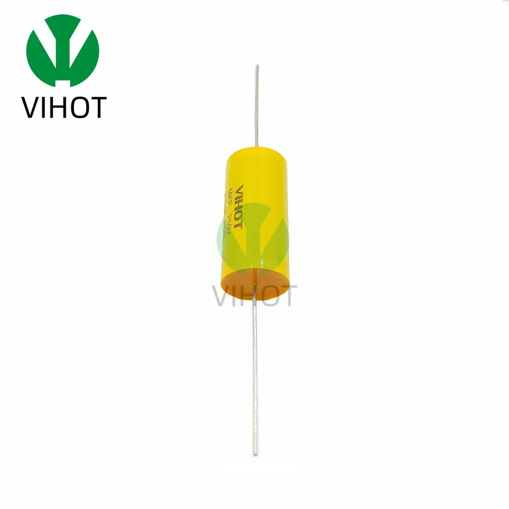 Vihot 1PCS 250V DC Audiophiler Axiale MKP Audiocunnitor 3.3uf voor hifi -DIY -frequentie -capaciteitsgitaarversterker