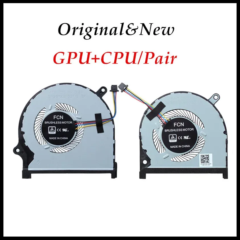 Pads Hochqualität Neue Original -CPU -GPU -Kühllüfterkühler für Dell Inspiron 7590 7591 P83F 0 MPHW mphwf 0861FC 861FC Voll getestet