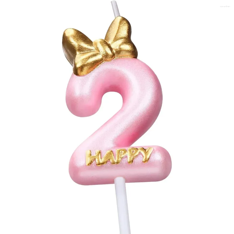 Вечеринка поставки свеча розовый день рождения девочка счастливого торта топпер выпекать празднование, годовщина