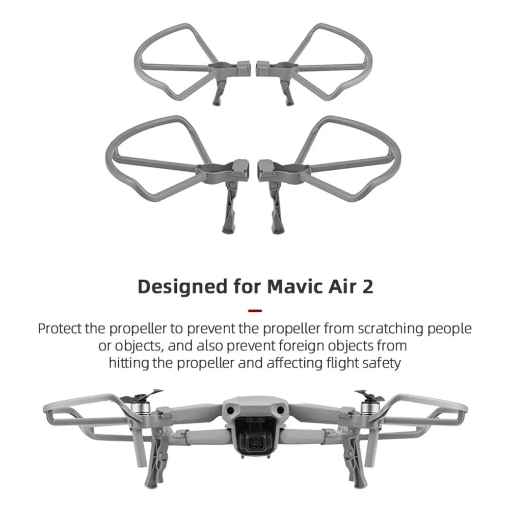 DRONES 1SET PROPELLERプロテクターガードDJI Mavic Air 2 Blade Props Wingファンカバークイックリリースバンパー保護スペアパーツキット